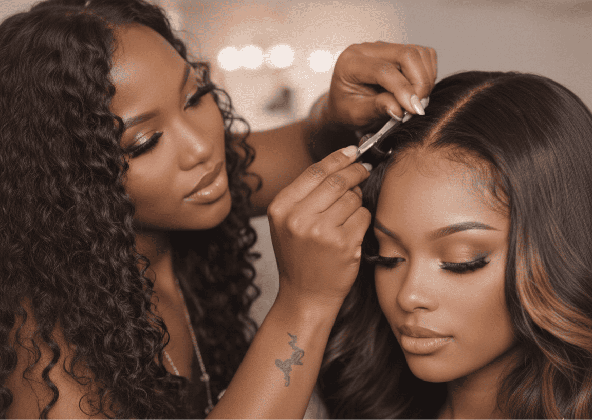 épilation de la perruque